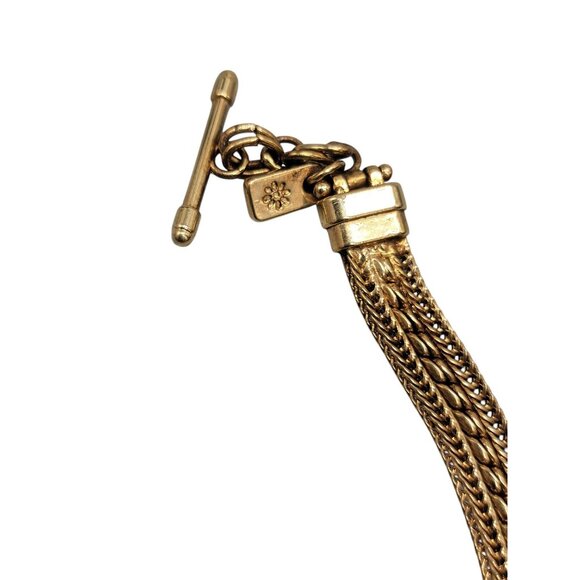 Ginger Snaps Poker Hand Bracelet Changeable Charm Multistrand Gold Tone 6.5-8" - Picture 7 of 13